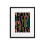 abstract striped multicolored background Framed Art Print Gallery Image 5