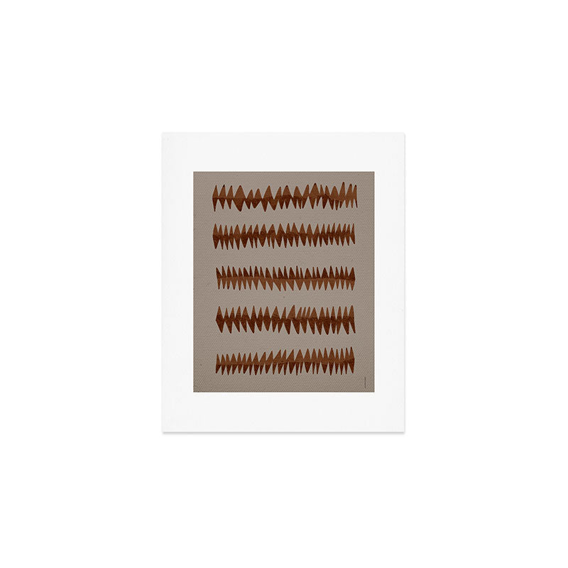 abstract striped rhombus zigzag background Art Print Gallery Image 1