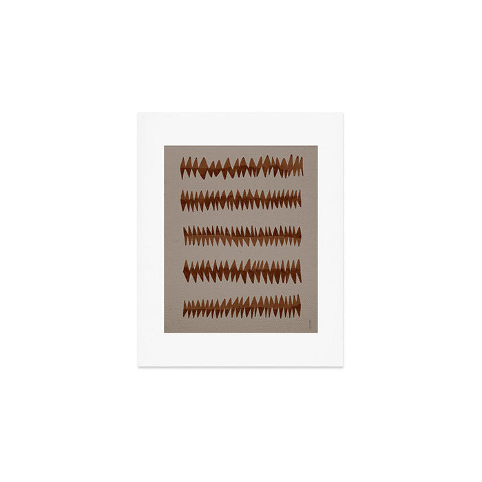 abstract striped rhombus zigzag background Art Print Gallery Image 1