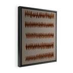 abstract striped rhombus zigzag background Framed Canvas Print Gallery Image 2