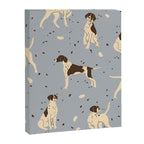 animalistic seamless pattern with hunting dogs Canvas Print Gallery Image 8