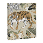 animalistic seamless pattern with tigers in the jungle Canvas Print Gallery Image 8