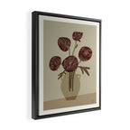  chrysanthemum flowers in a vase Framed Canvas Print Gallery Image 2