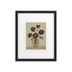  chrysanthemum flowers in a vase Framed Art Print Gallery Image 5