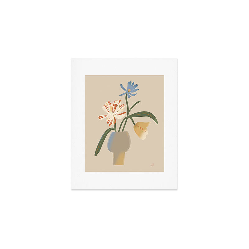  Decorative Flowers in a Vase Art Print Gallery Image 1