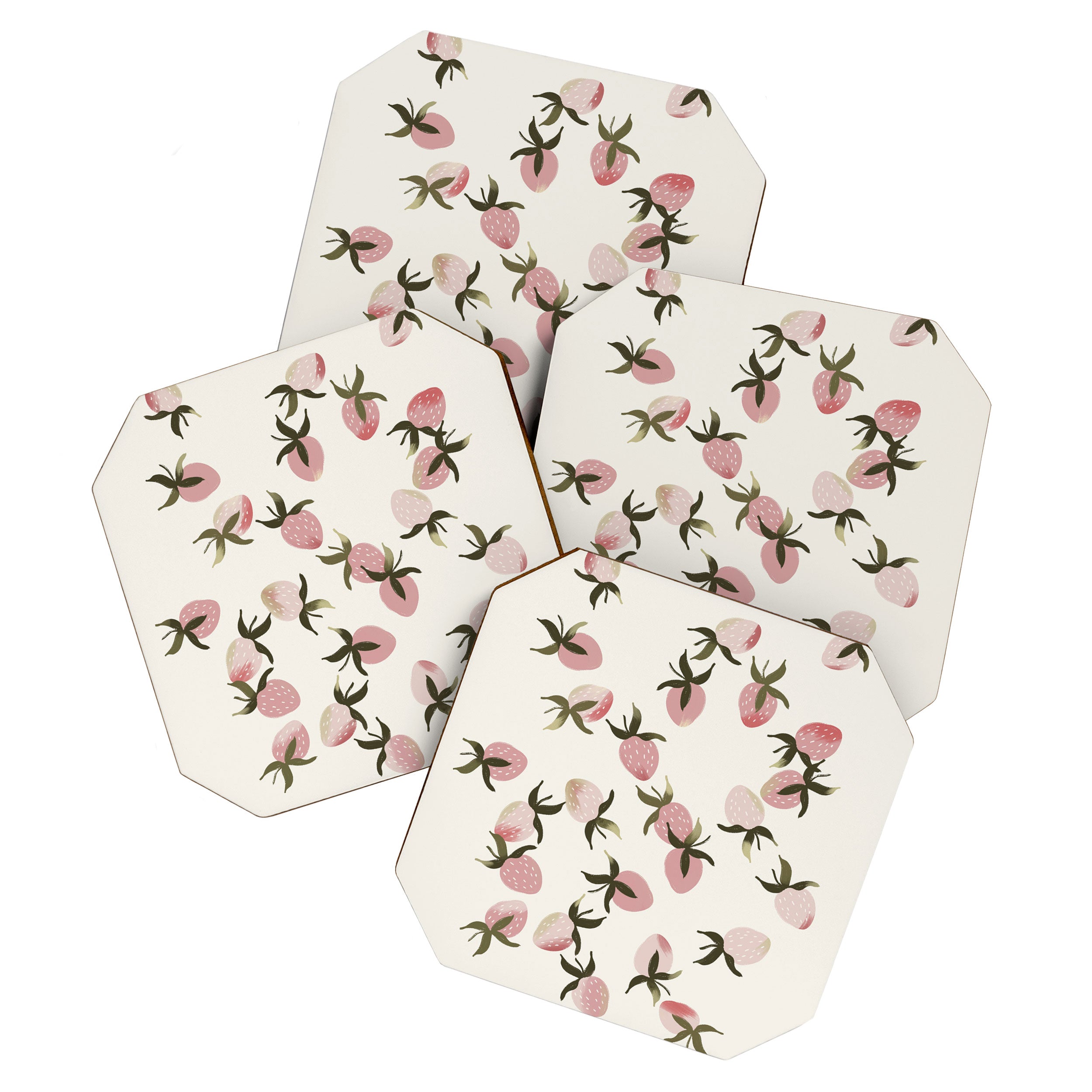 delicate strawberries Coaster Gallery Image 1