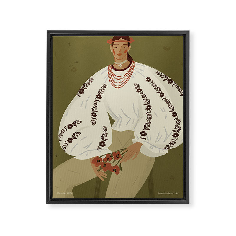 ethnic girl Framed Canvas Print Gallery Image 6