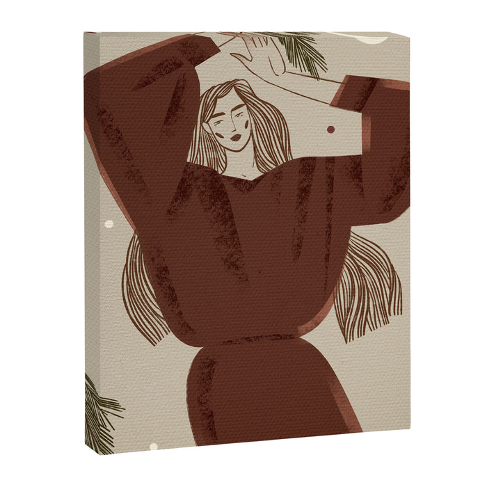  fragile woman dancing Christmas Canvas Print Gallery Image 1