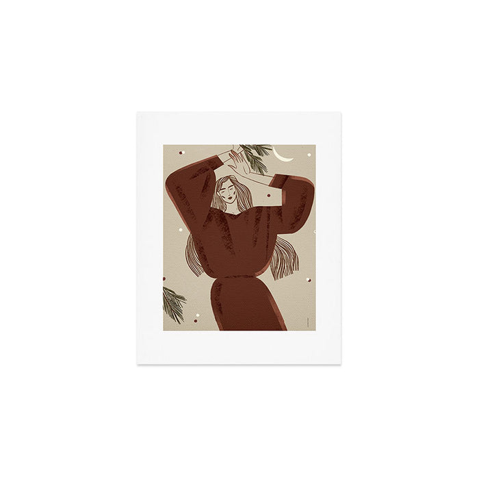  fragile woman dancing Christmas Art Print Gallery Image 1