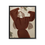  fragile woman dancing Christmas Framed Canvas Print Gallery Image 6