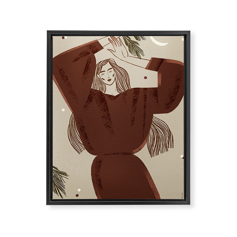  fragile woman dancing Christmas Framed Canvas Print Gallery Image 6