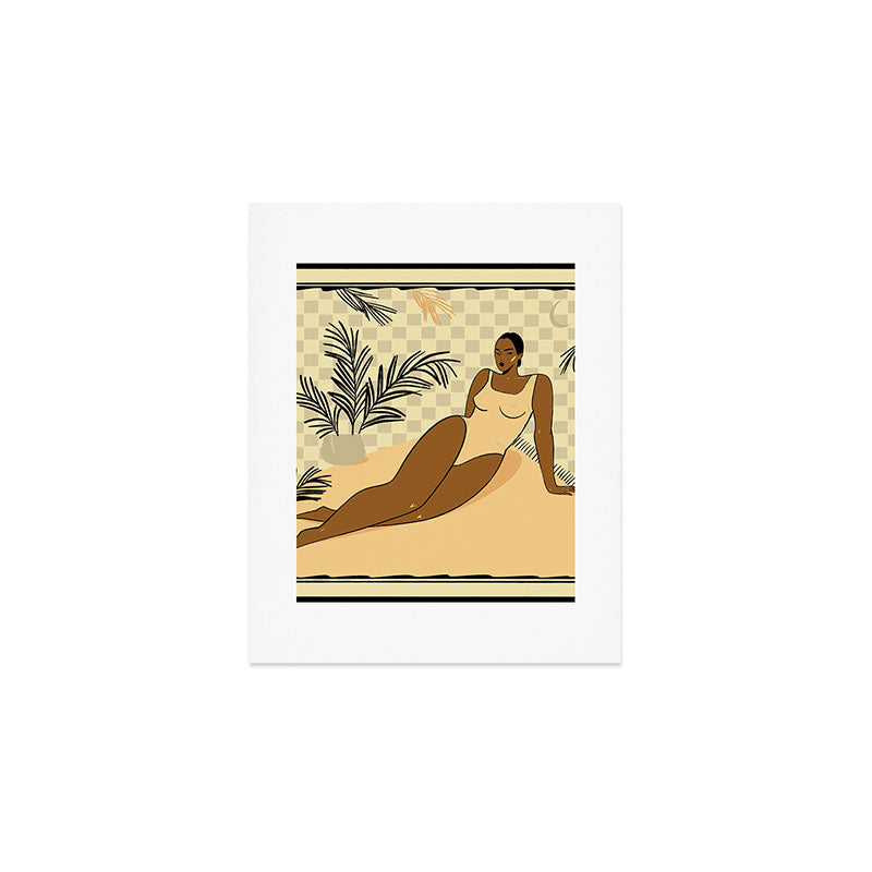  girl on the beach Art Print Gallery Image 1