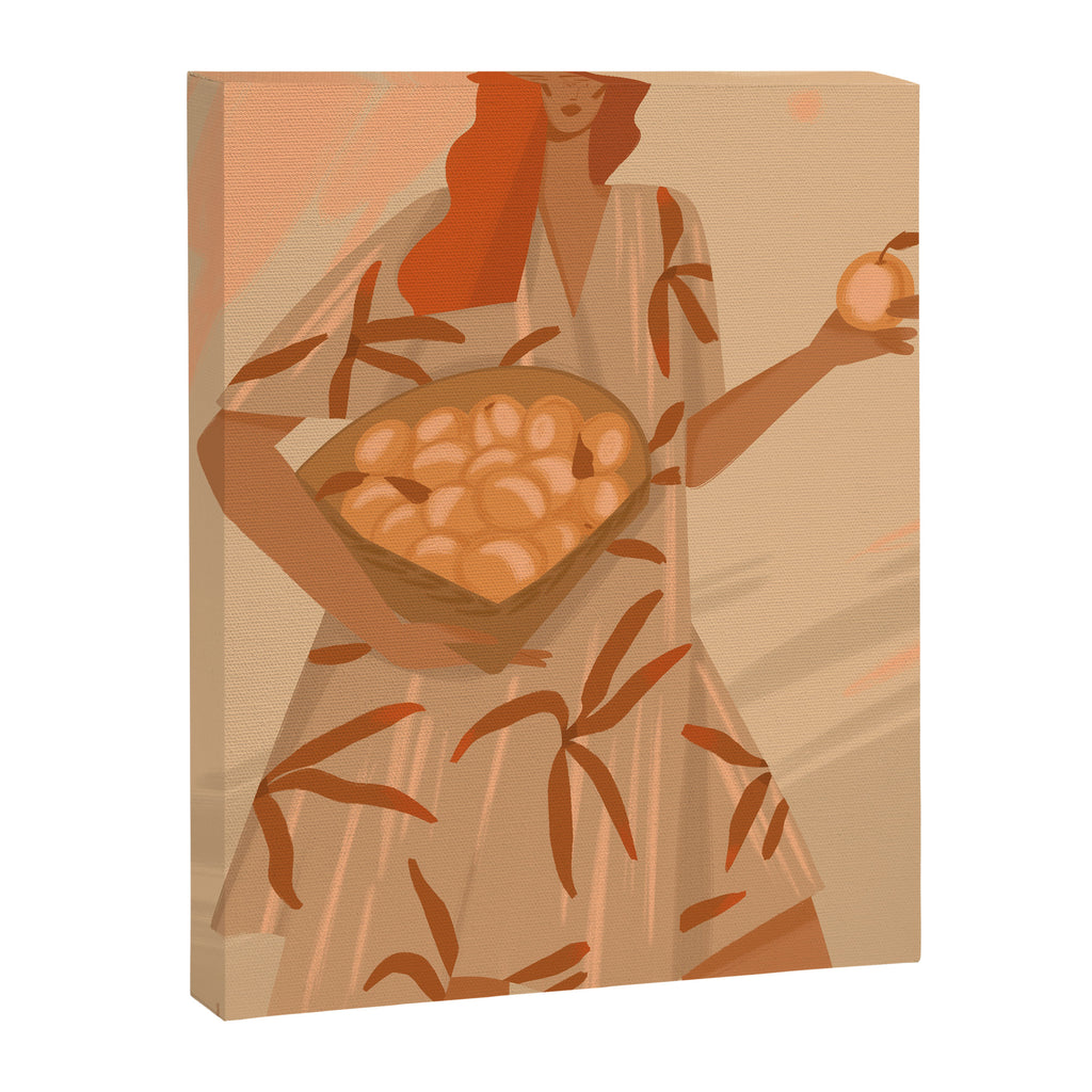  girl with peaches Canvas Print Gallery Image 6