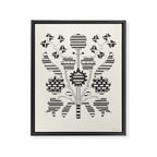 graphic floral ornament tree-flower Framed Canvas Print Gallery Image 6