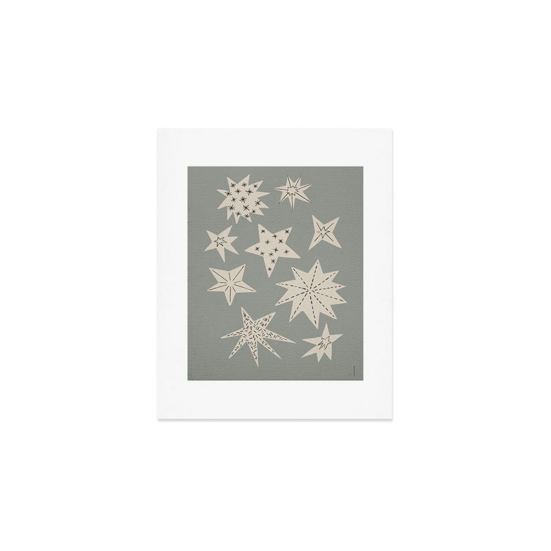 heavenly Christmas stars Art Print Gallery Image 1