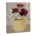 illustration of a cozy field bouquet of bright pink flowers in a vase  Canvas Print Gallery Image 6