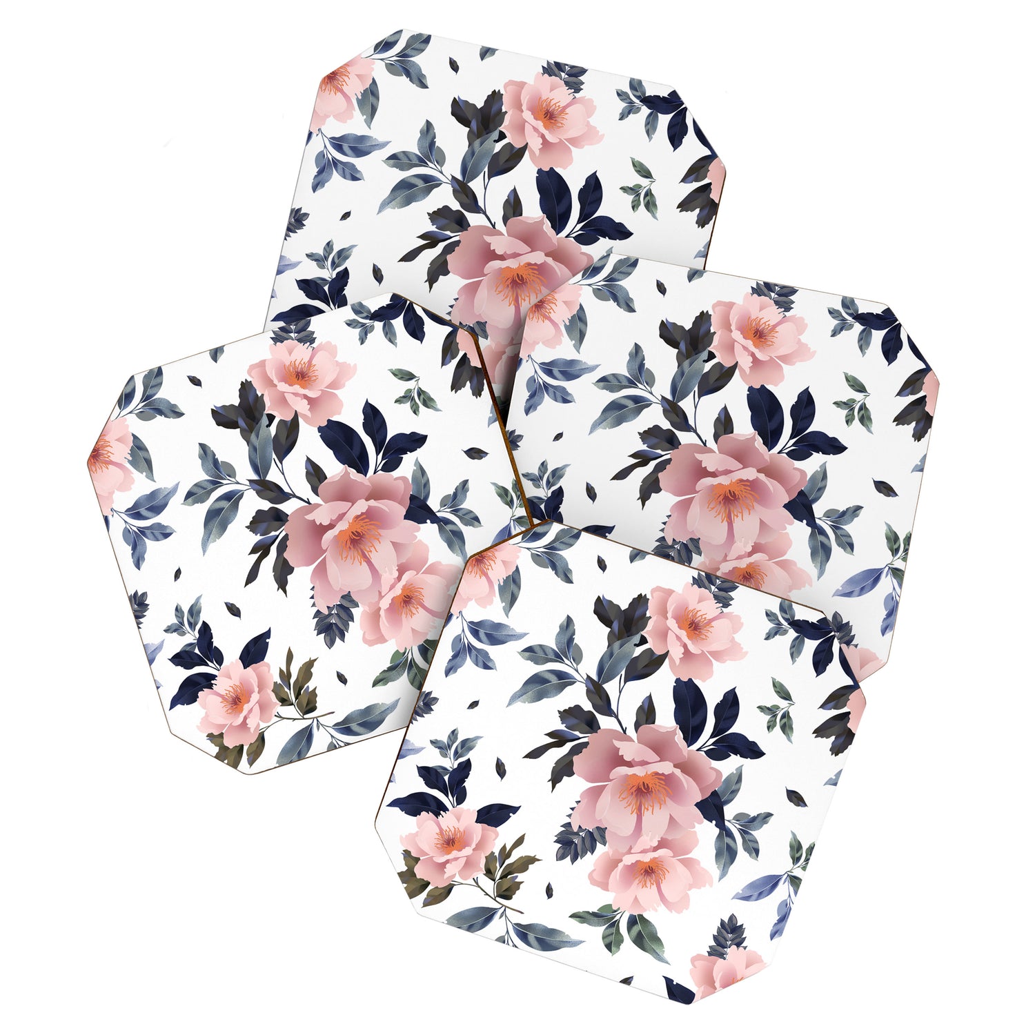 lush rosehip flowers Coaster Gallery Image 1