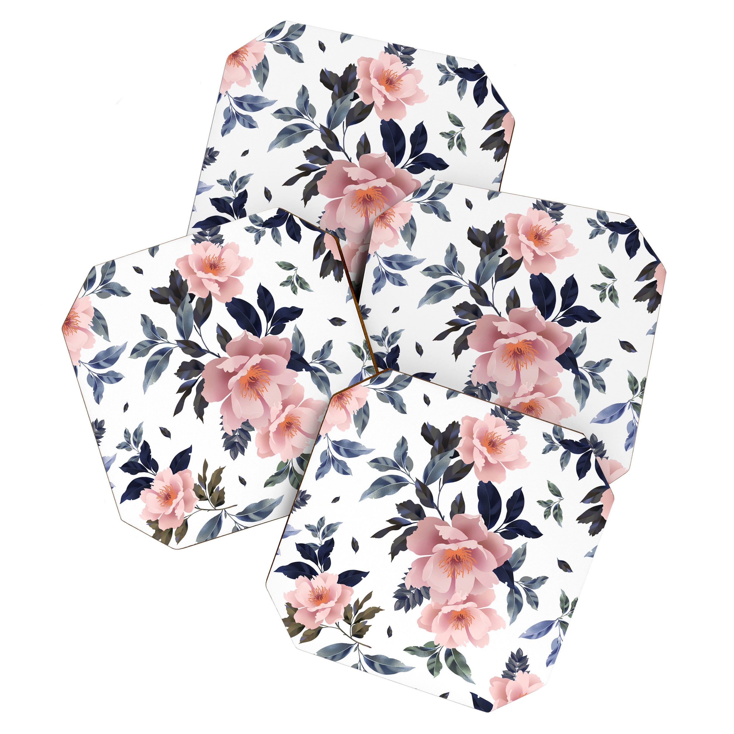 lush rosehip flowers Coaster Gallery Image 1