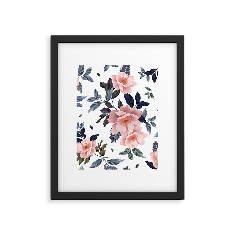 lush rosehip flowers Framed Art Print Gallery Image 6