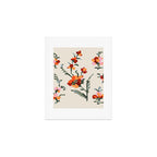 pixel folk ornaments floral embroidery Art Print Gallery Image 1