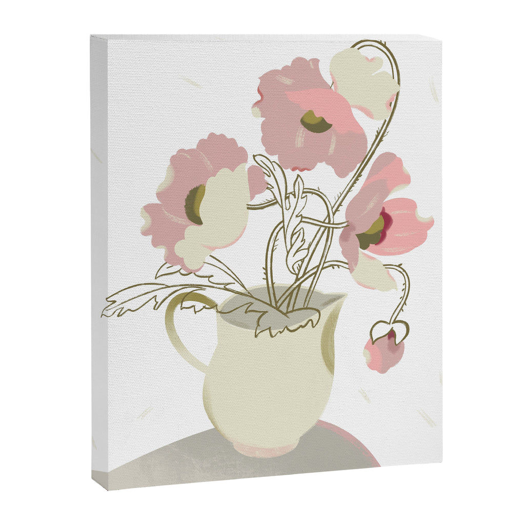  poppies in a jug Canvas Print Gallery Image 6