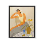  portrait of a lady Framed Canvas Print Gallery Image 6