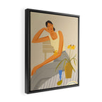  portrait of a lady Framed Canvas Print Gallery Image 2