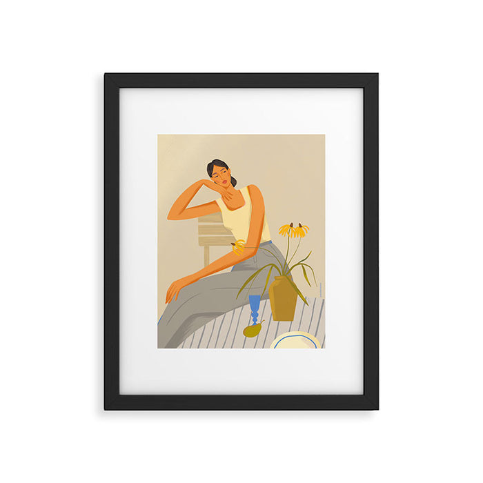  portrait of a lady Framed Art Print Gallery Image 1