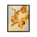 portrait of a red-haired girl with a cup Framed Canvas Print Gallery Image 6