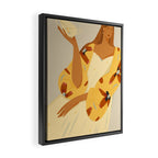 portrait of a red-haired girl with a cup Framed Canvas Print Gallery Image 2