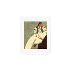 portrait of a woman in a flying costume with fantastic beasts Art Print Gallery Image 1