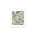romantic pattern with lush peonies Art Print Gallery Image 1
