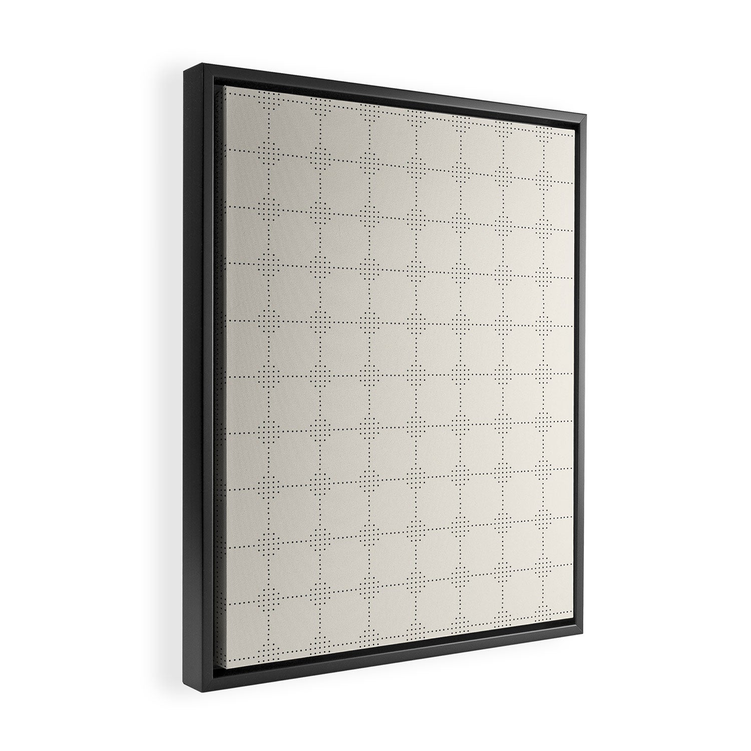 seamless dot pattern minimalistic Framed Canvas Print Gallery Image 2