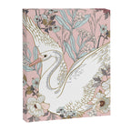 seamless floral pattern with white swan Canvas Print Gallery Image 8