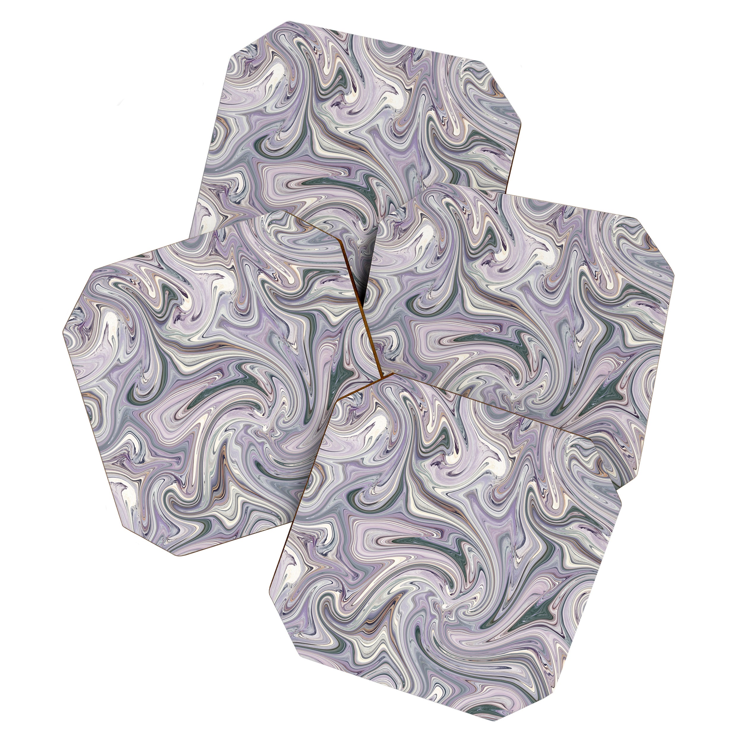 seamless pattern abstract marble texture background Coaster Gallery Image 1