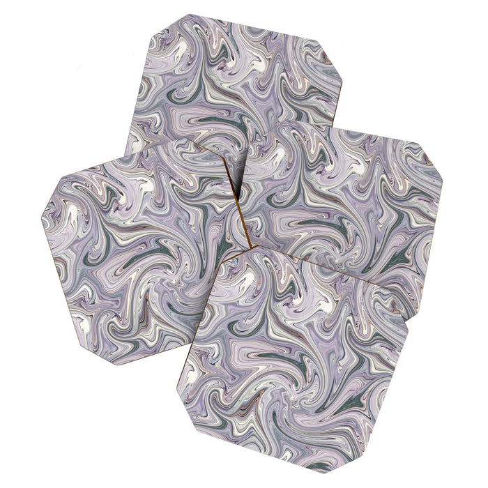 seamless pattern abstract marble texture background Coaster Gallery Image 1
