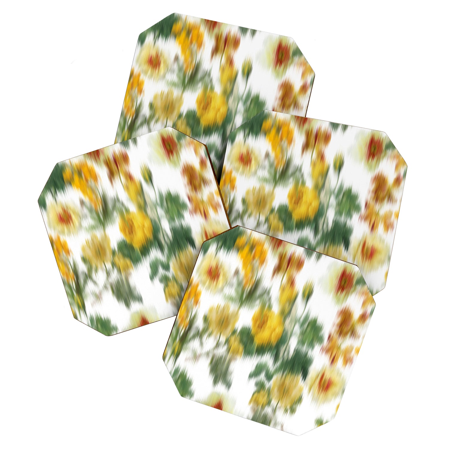 seamless pattern abstract texture background flowers Coaster Gallery Image 1
