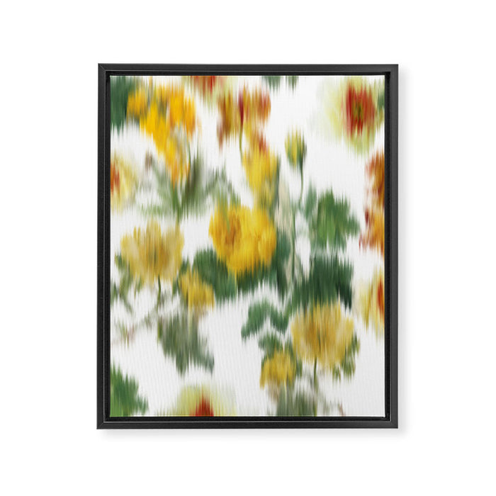 seamless pattern abstract texture background flowers Framed Canvas Print Gallery Image 1
