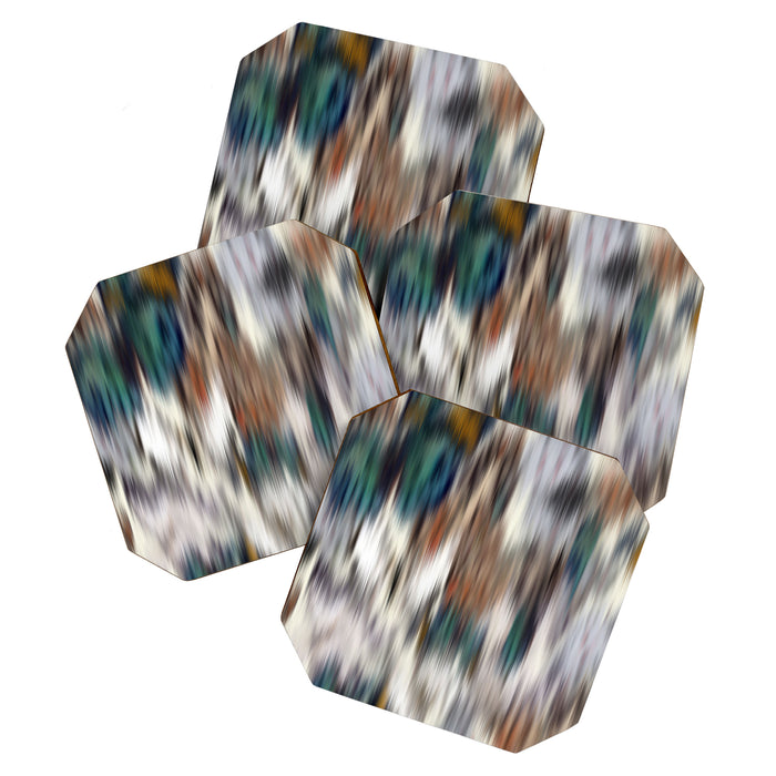 seamless pattern abstract texture background flowers Coaster Gallery Image 1