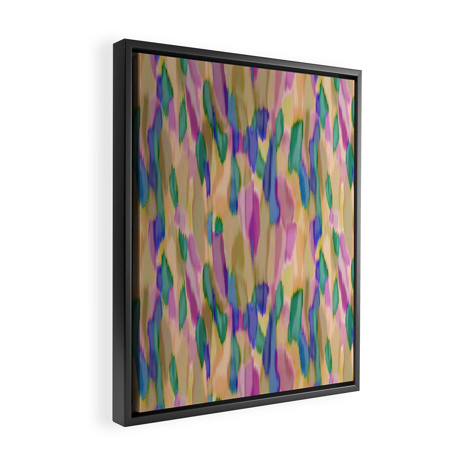  seamless pattern abstract texture background spots Framed Canvas Print Gallery Image 2