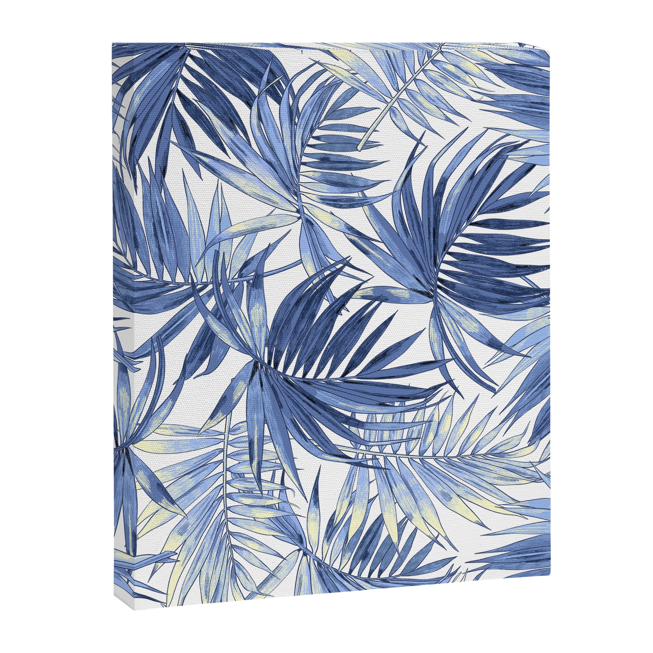 seamless pattern of abstract palm leaves Canvas Print Gallery Image 8