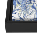 seamless pattern of abstract palm leaves Framed Canvas Print Gallery Image 3