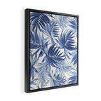 seamless pattern of abstract palm leaves Framed Canvas Print Gallery Image 2
