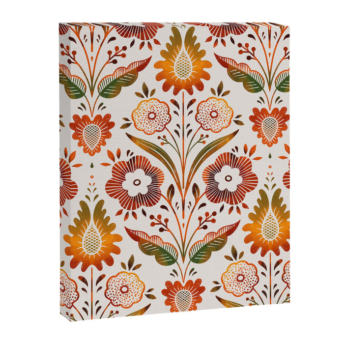  seamless pattern vase with decorative Damascus Canvas Print Gallery Image 1