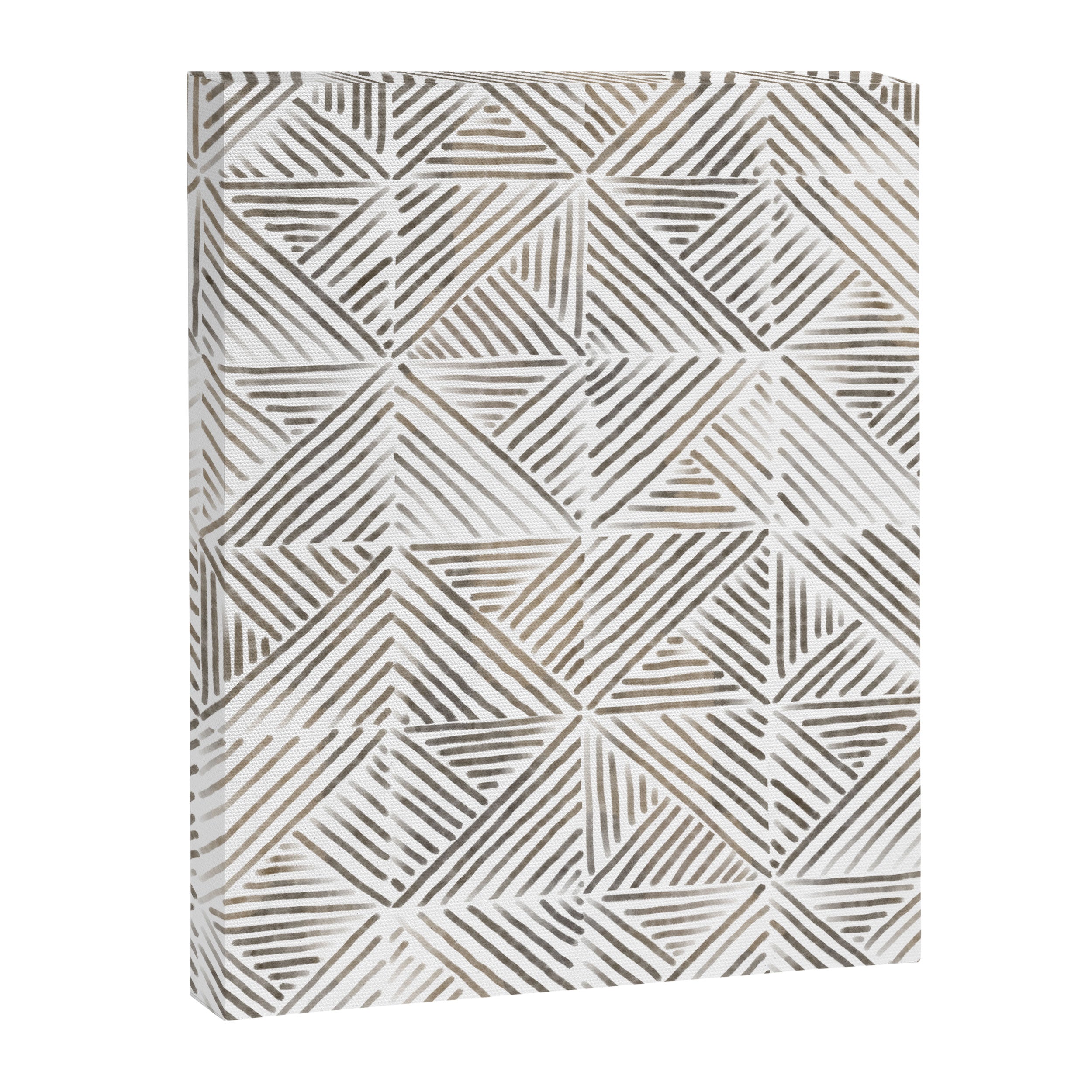 seamless pattern with graphic geometric stripes Canvas Print Gallery Image 8