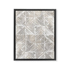 seamless pattern with graphic geometric stripes Framed Canvas Print Gallery Image 8