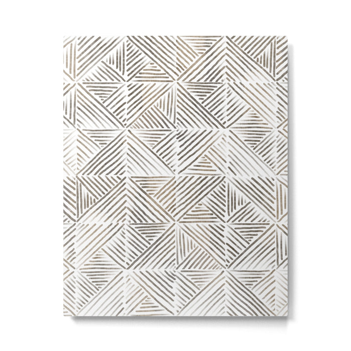 seamless pattern with graphic geometric stripes Metal Print Gallery Image 1