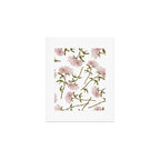 seamless pattern with graphic lush flowers Art Print Gallery Image 1