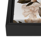 seamless pattern with graphic lush flowers Framed Canvas Print Gallery Image 3