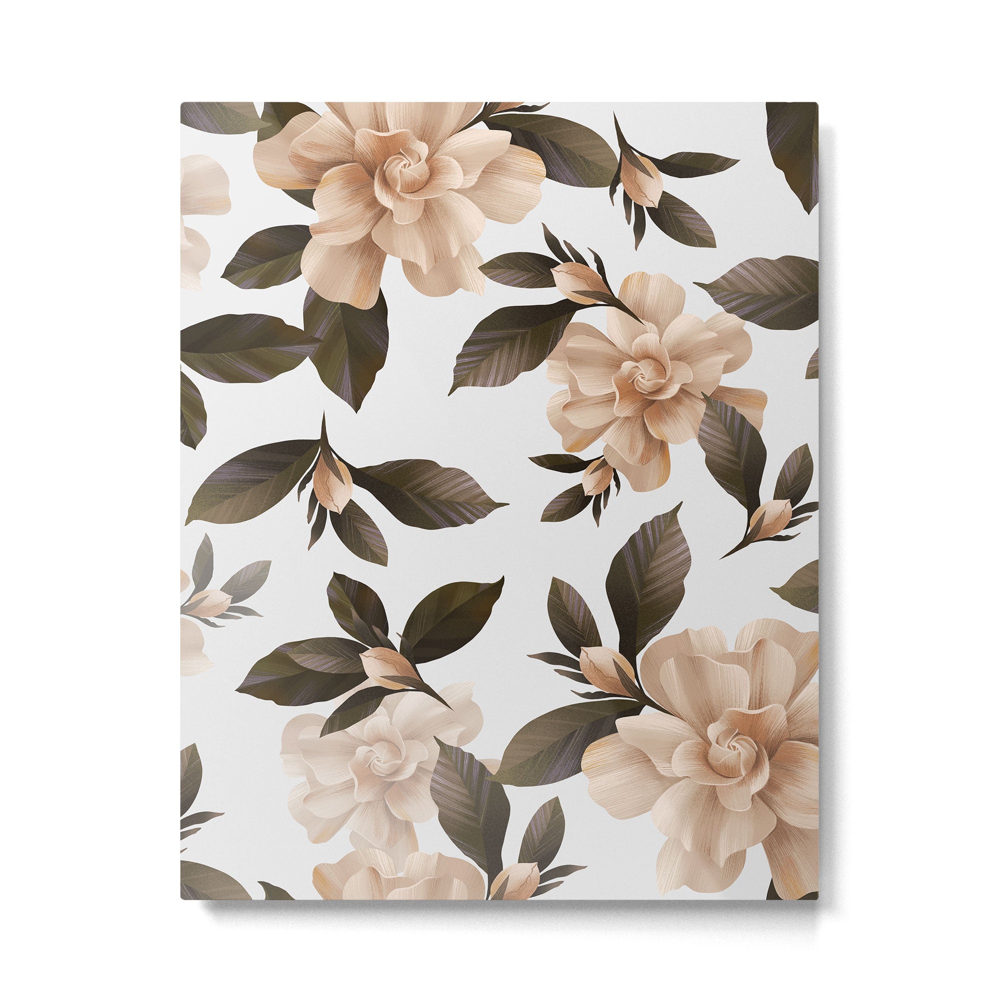 seamless pattern with graphic lush flowers Metal Print Gallery Image 6